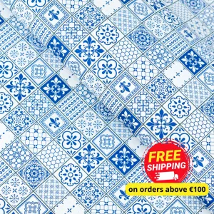 Printed Cork Fabric with Artistic Floral Pattern COF-560