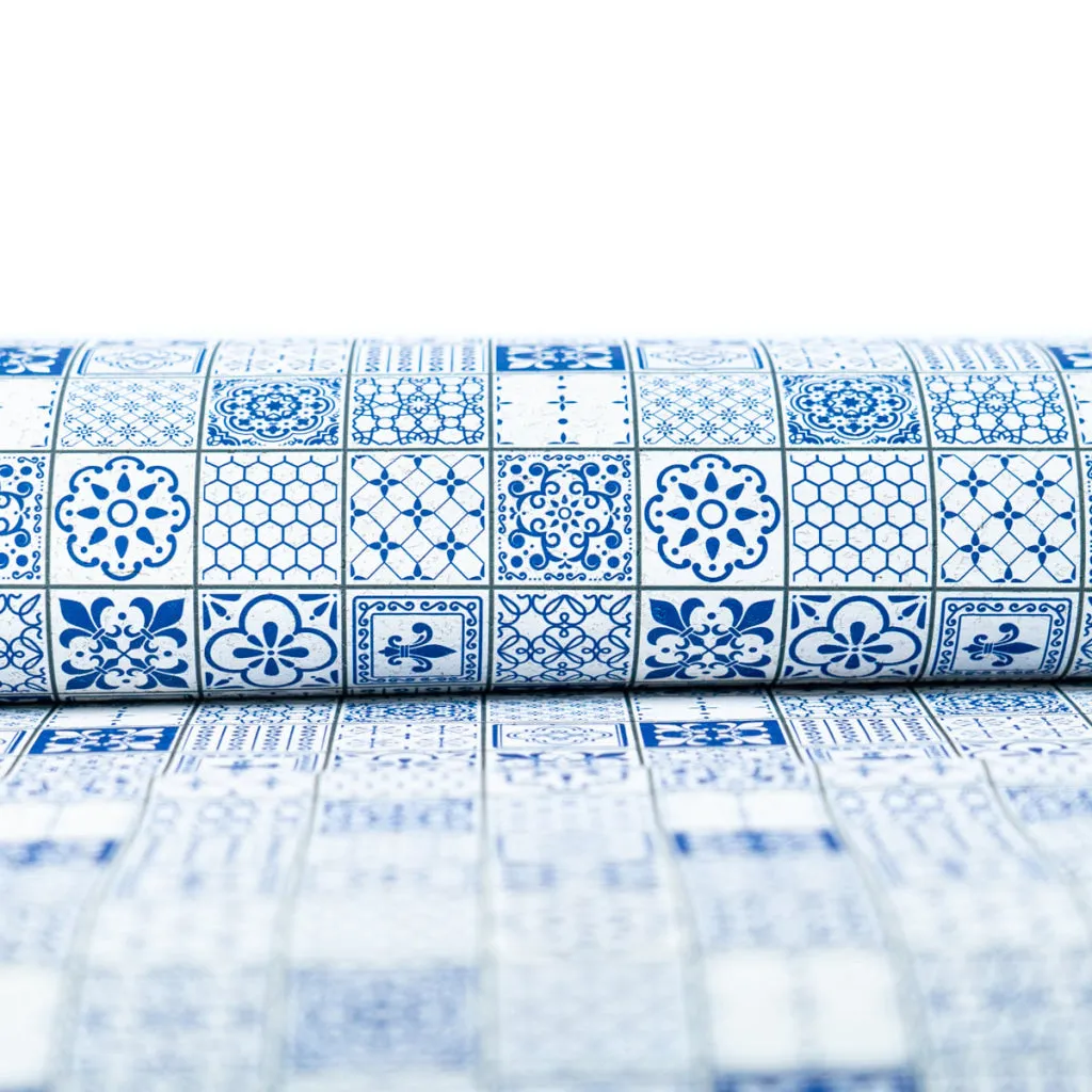Printed Cork Fabric with Artistic Floral Pattern COF-560