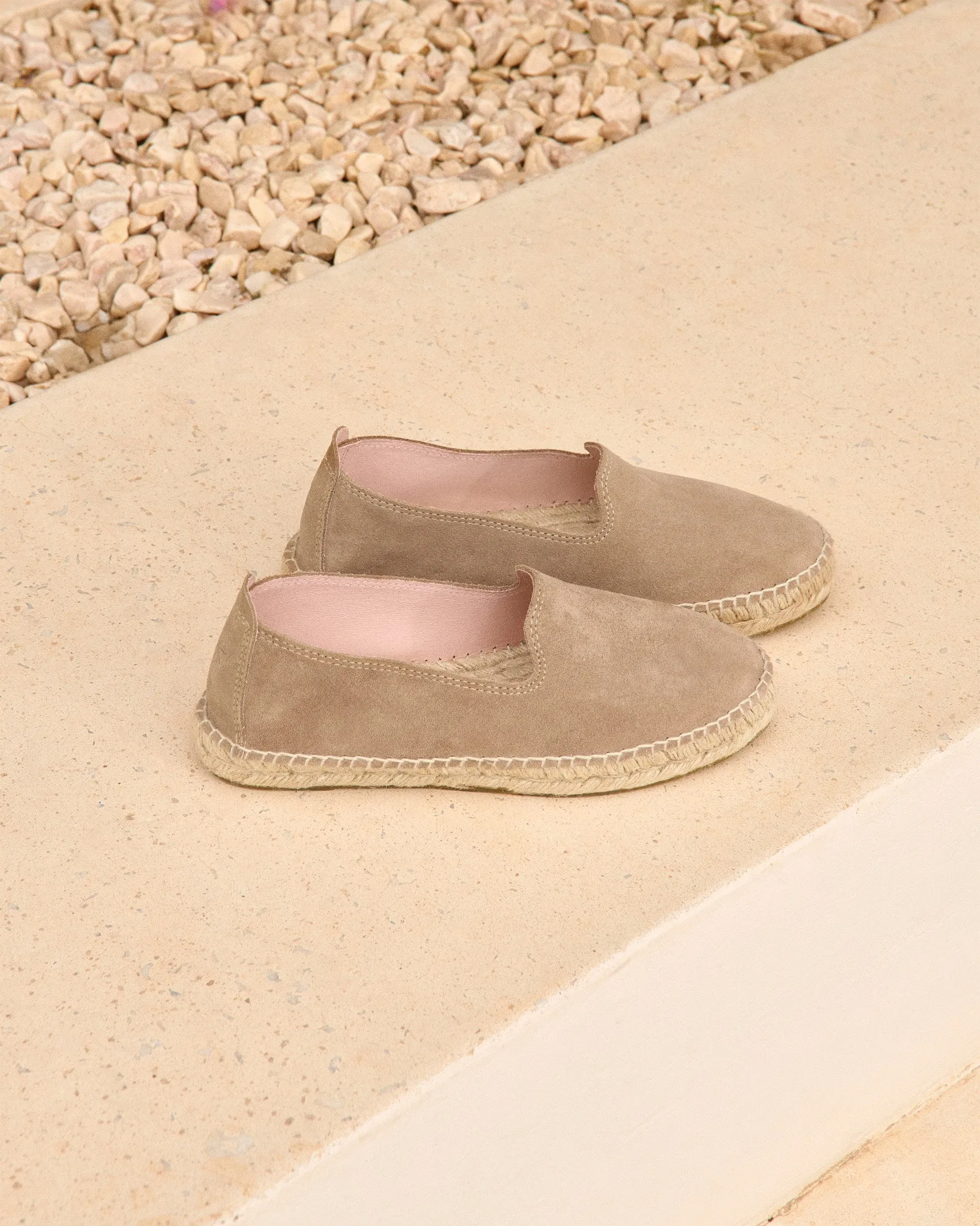 Suede Flat Espadrilles - W19N0 - Hamptons Vintage Taupe