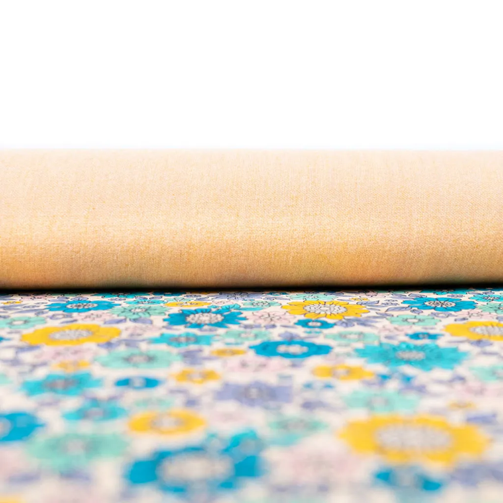 Sunny Floral Cork Fabric COF-553