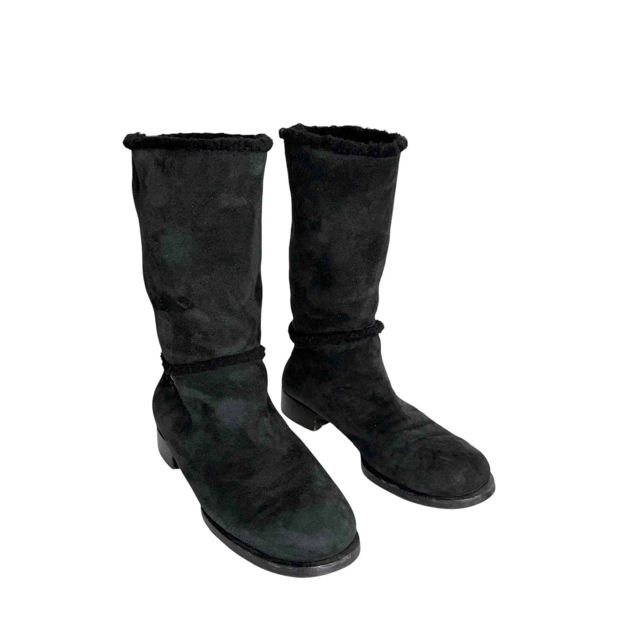 Vintage Shearling Boots - 11