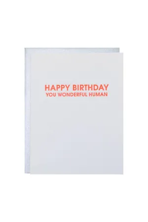 Wonderful Human Card